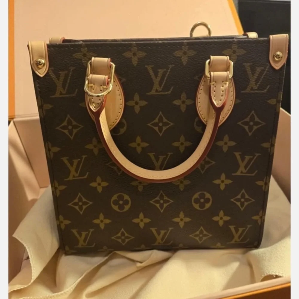 Louis Vuitton Sac Plat BB monogram canvas. New with dust bag and box.
